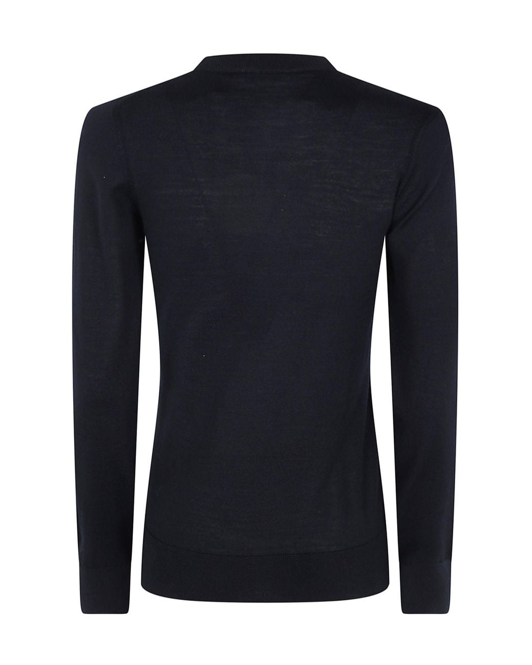 Mrz Blue Long Sleeves Round Neck Tee