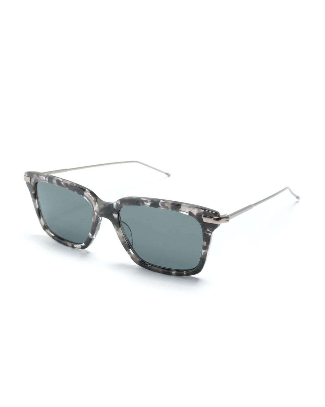 Thom Browne Gray Eyewear Square Frame Sunglasses for men