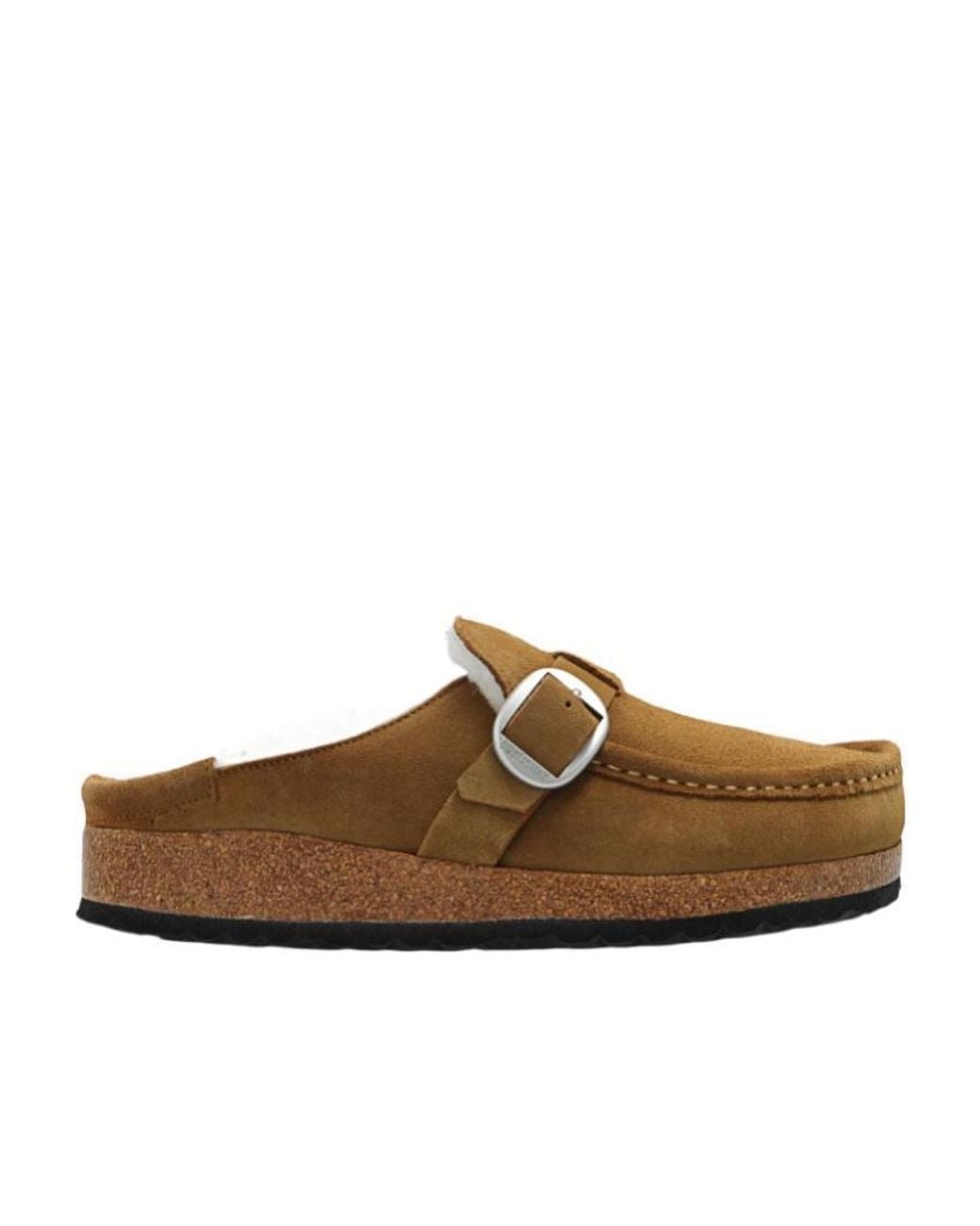 Birkenstock Brown Buckley Rounded-Toe Slip-On Sandals