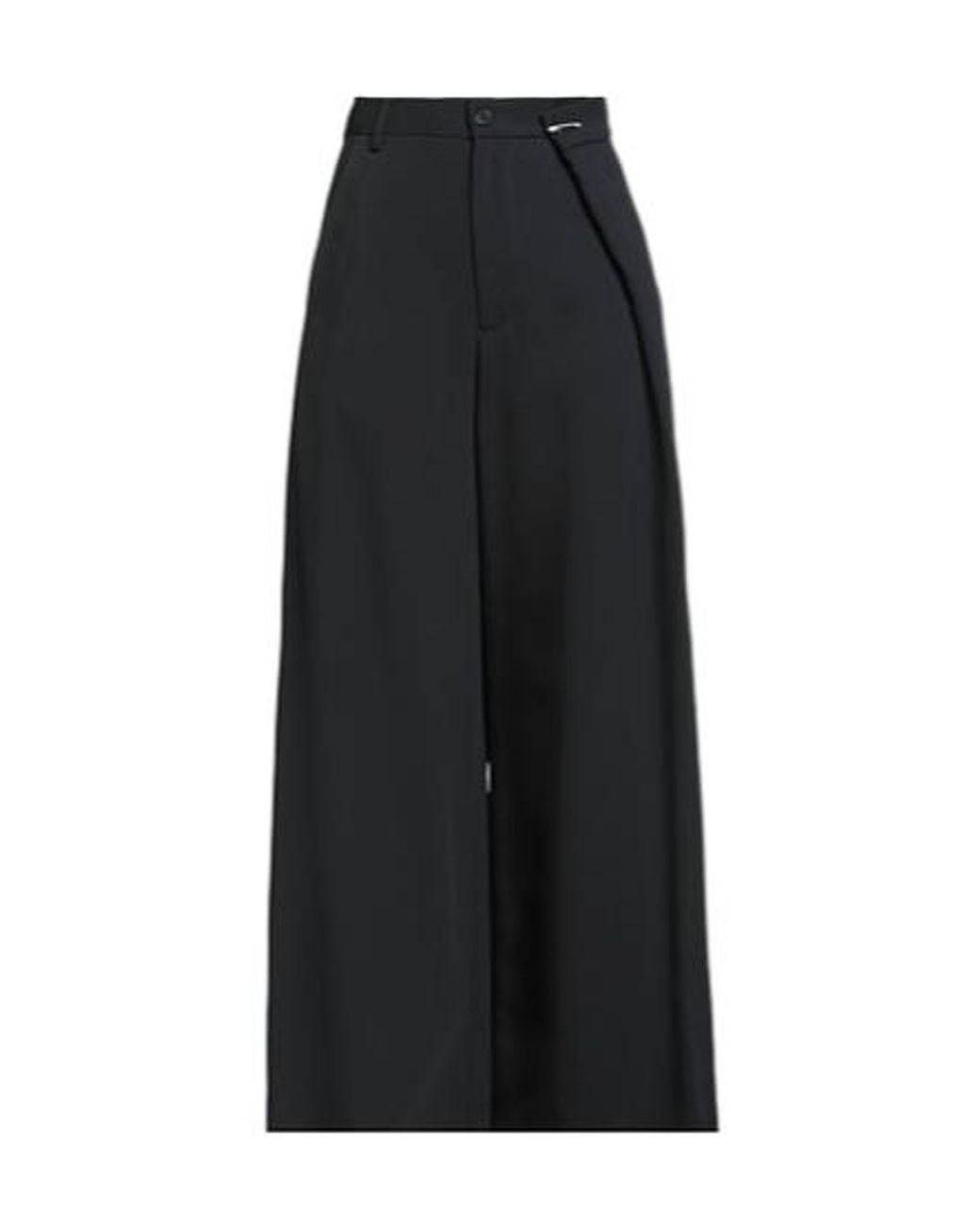 MM6 by Maison Margiela Black Loose Straight-Leg Trousers