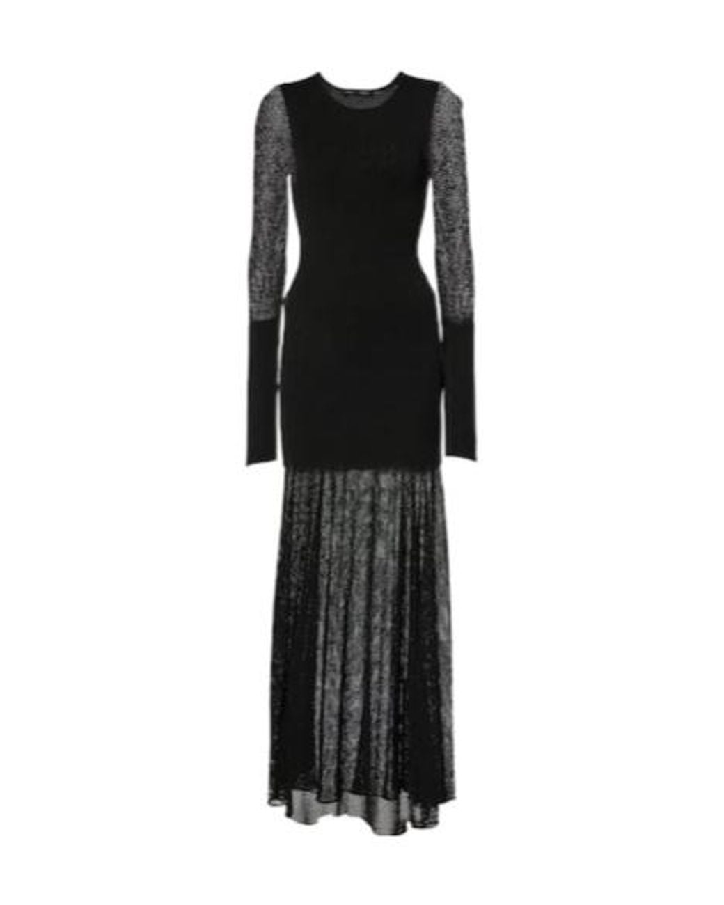 Proenza Schouler Black Anita Knitted Maxi Dress