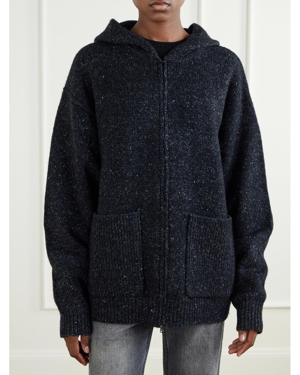 Tibi Blue Wool-Blend Tweed Jacket
