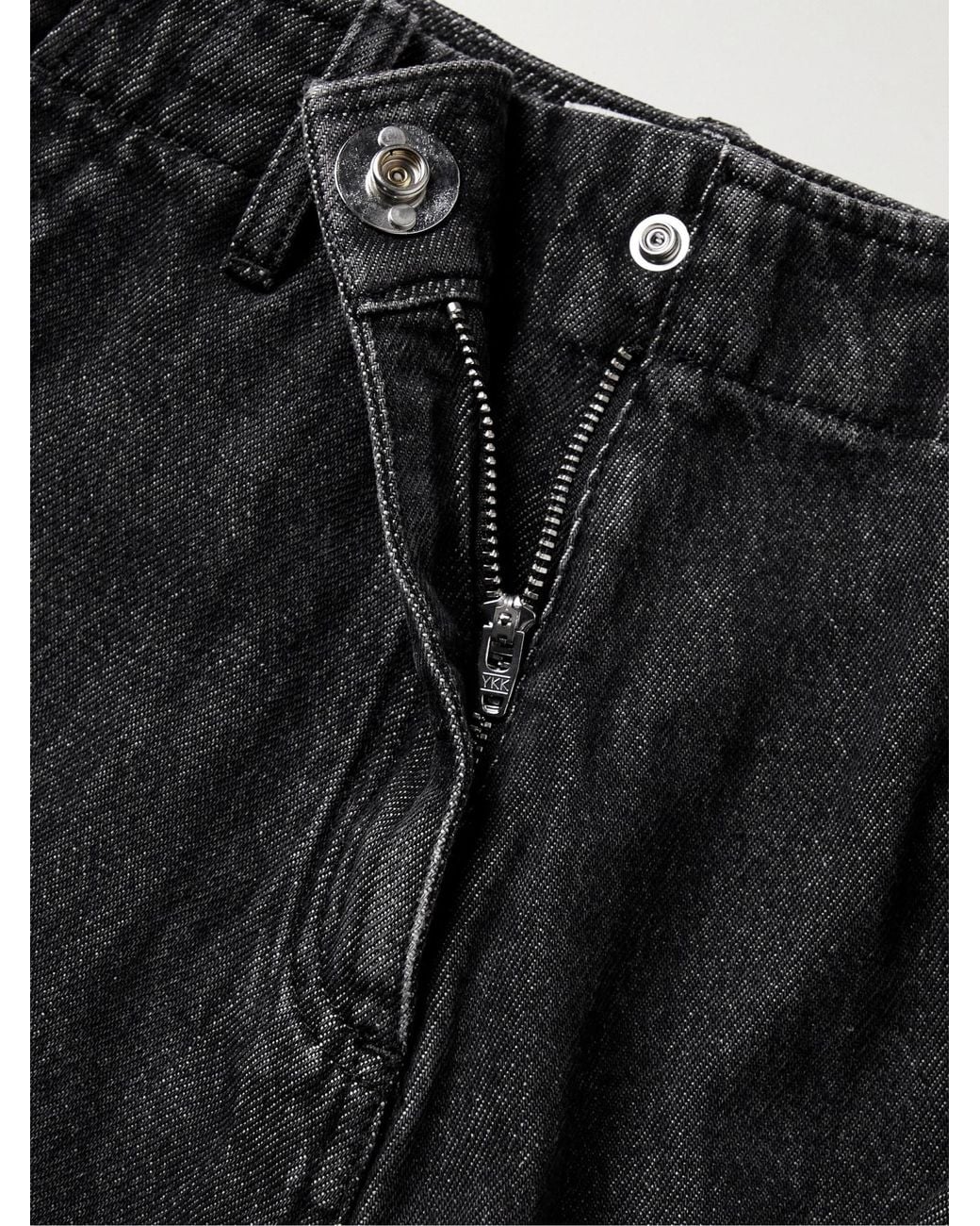 Coperni Black High-Rise Wide-Leg Cargo Jeans