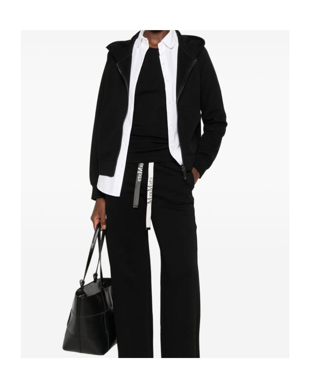 Max Mara Black Long-Sleeved Sweatshirt