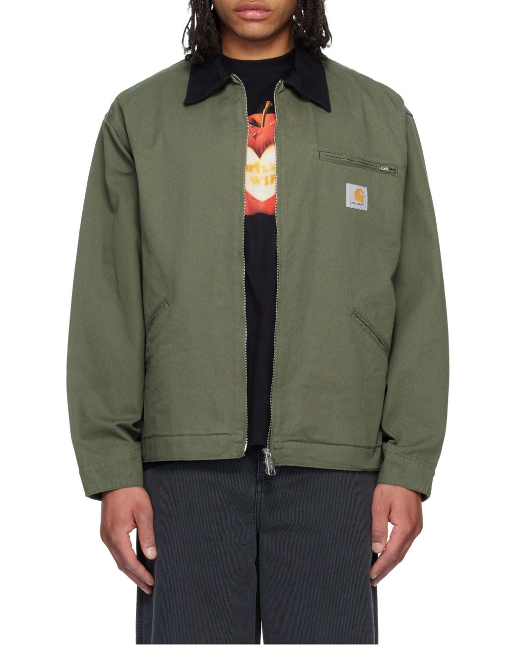 Carhartt Green Og Detroit Zip Jacket for men