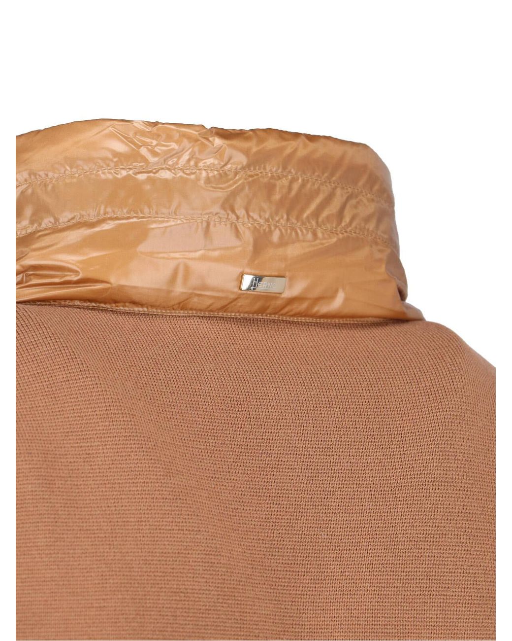 Herno Brown Quilted Panel Jacket