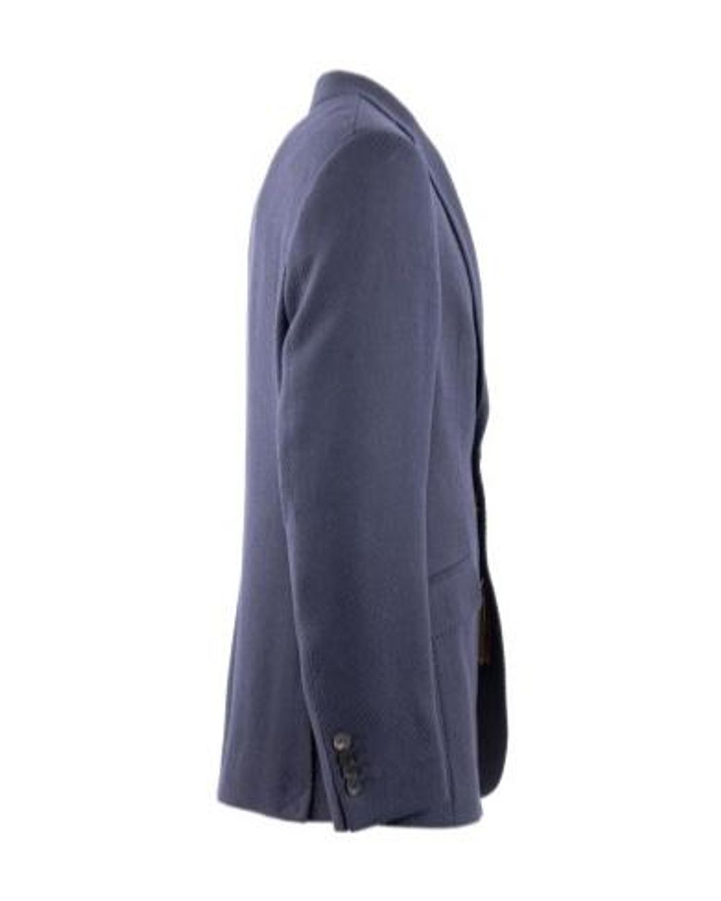 Etro Blue Notched Patterned Blazer for men
