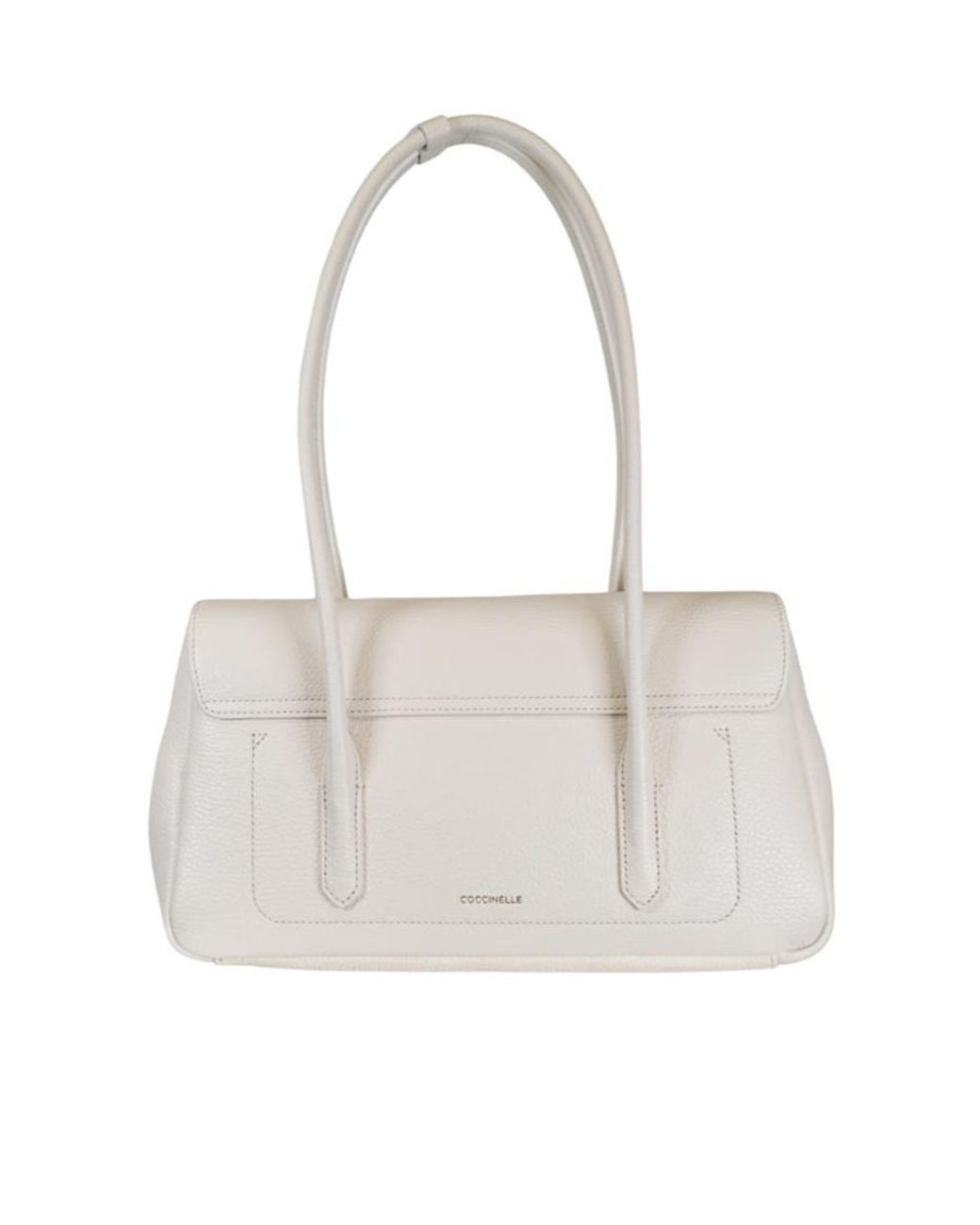 Coccinelle White Flap Shoulder Bag