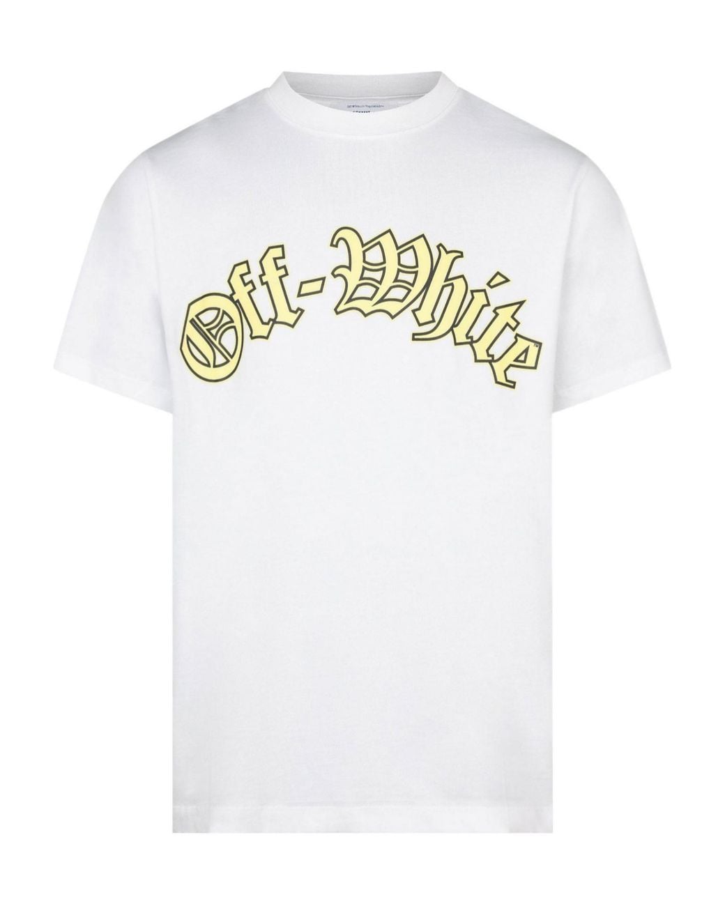 Off-White c/o Virgil Abloh White Round-Neck Short-Sleeved Shirt for men