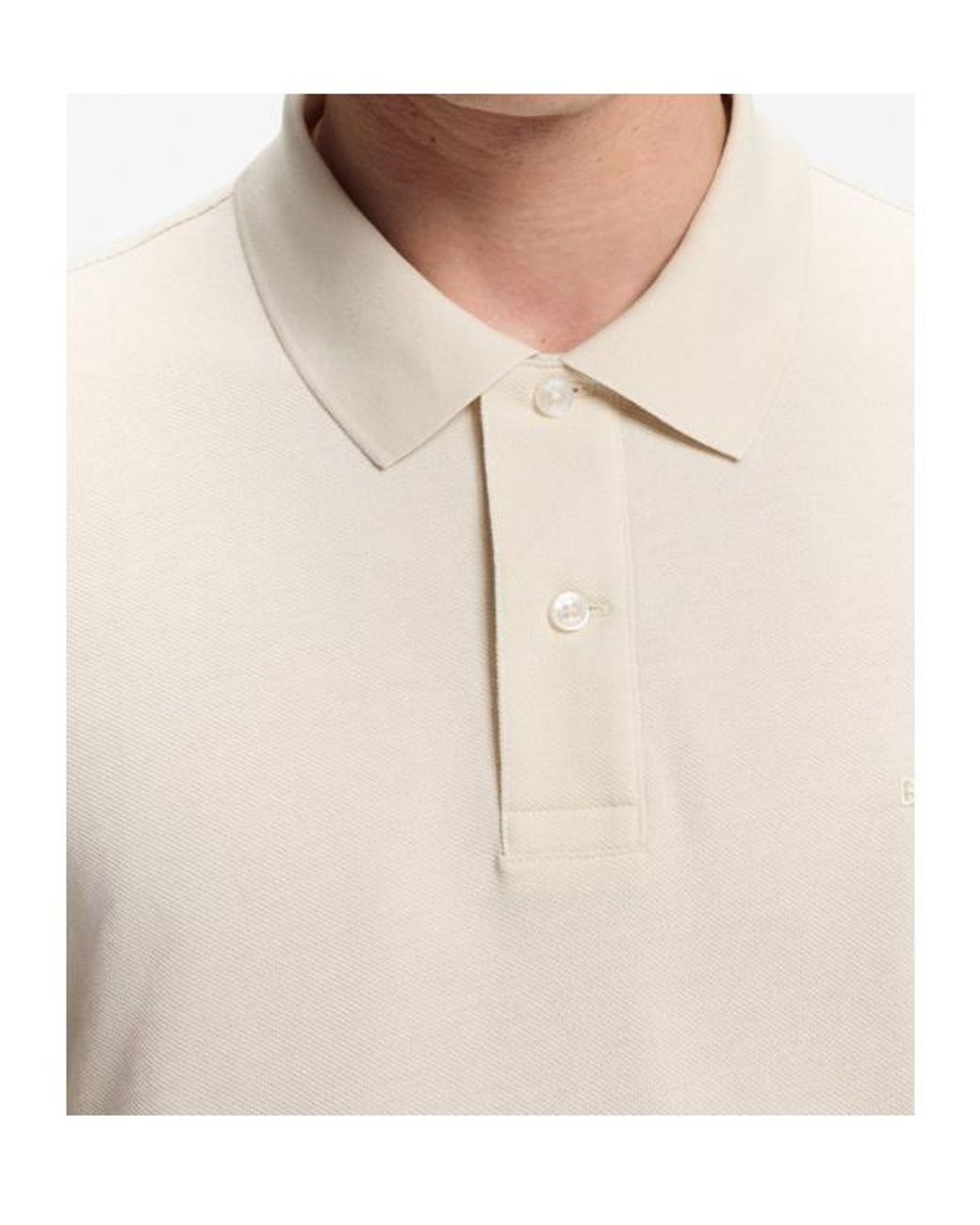 Boss White Boss Short-Sleeved Straight Hem Polo Shirt for men