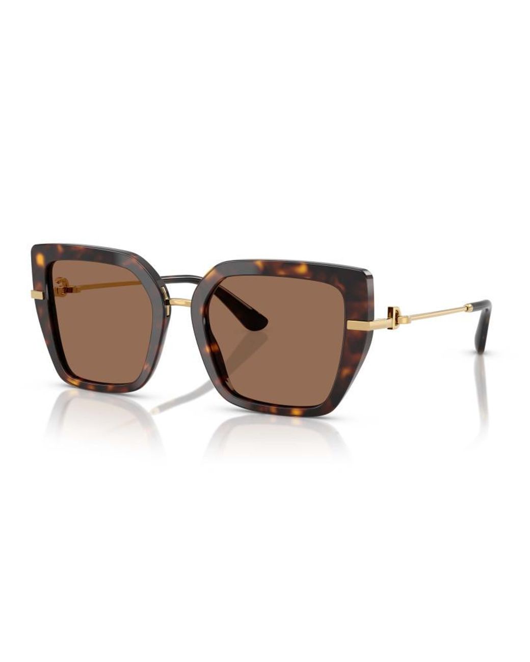 Dolce & Gabbana Brown Eyewear Butterfly Frame Sunglasses