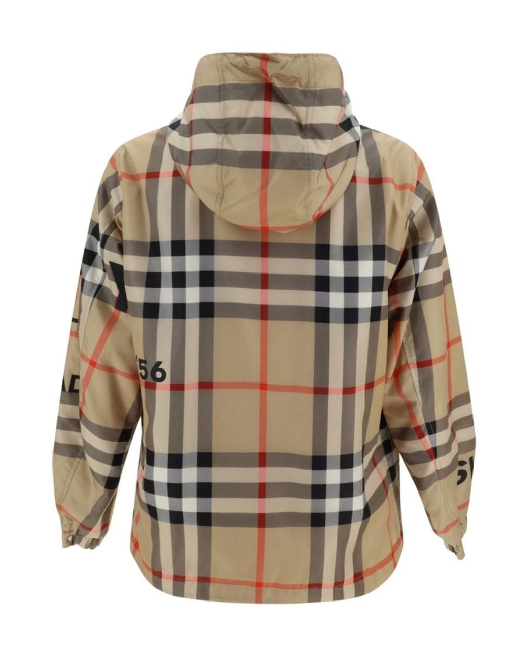 Burberry Multicolor Stanford Checked Hooded Jacket for men