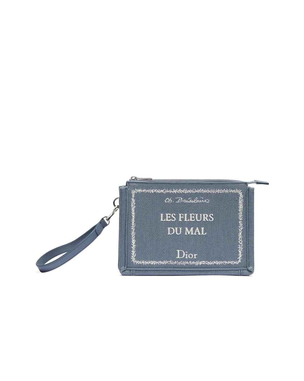 Dior Blue A5 Triangle Pouch for men