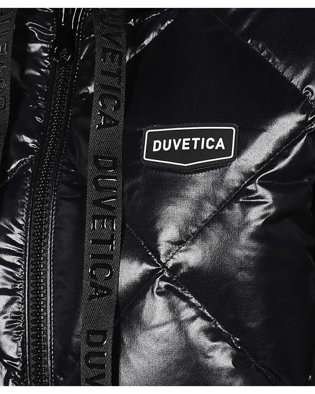 Duvetica Black Hooded Cotton-Padded Suit