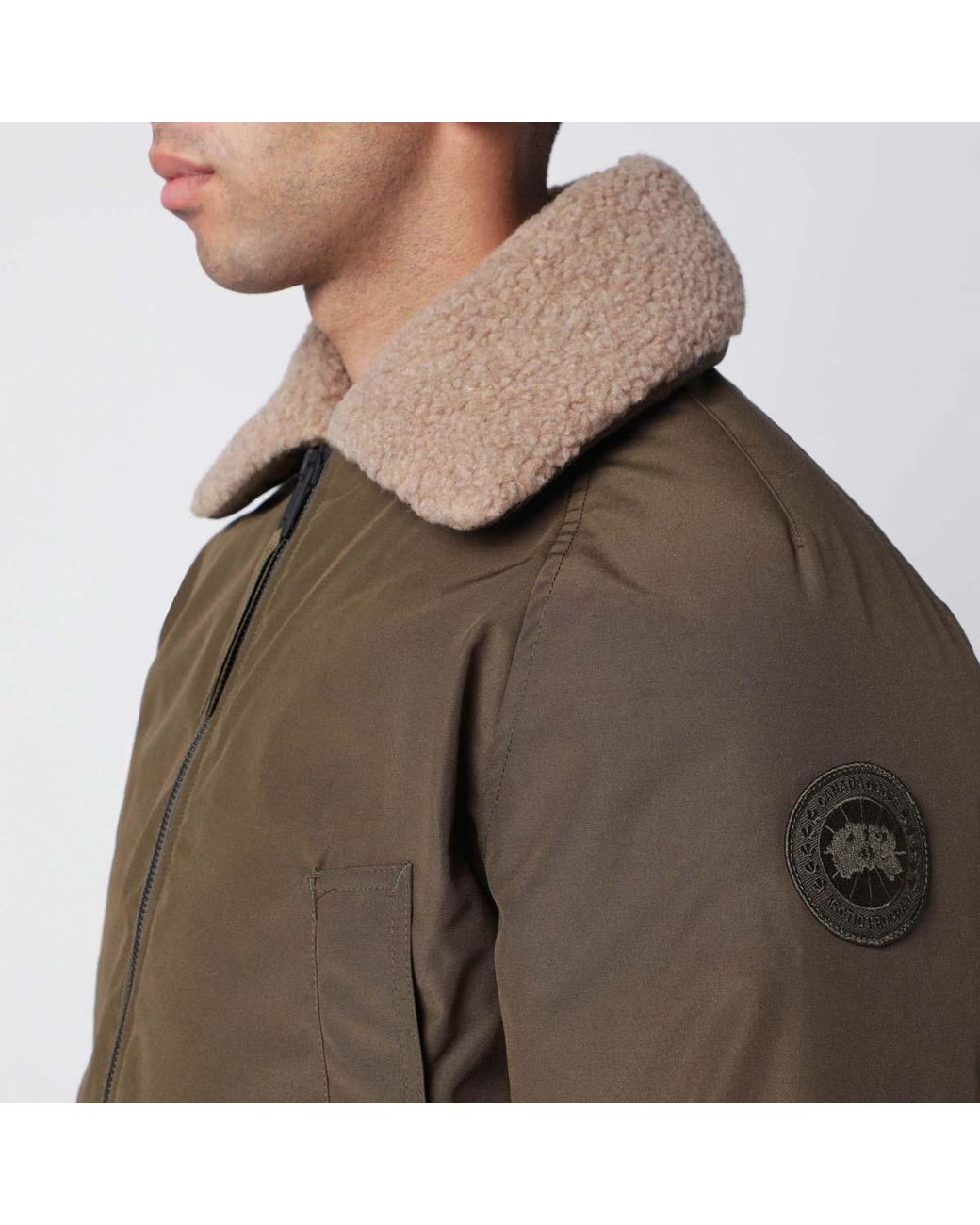 Canada Goose Green Chilliwack Aviator Bomber Jacket for men