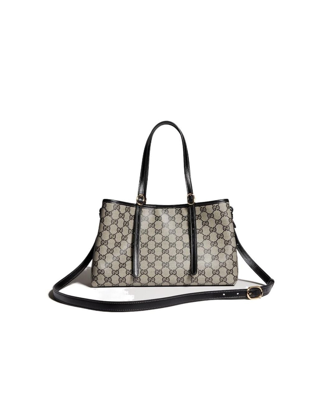 Gucci Black Gg Emblem Medium Tote Bag