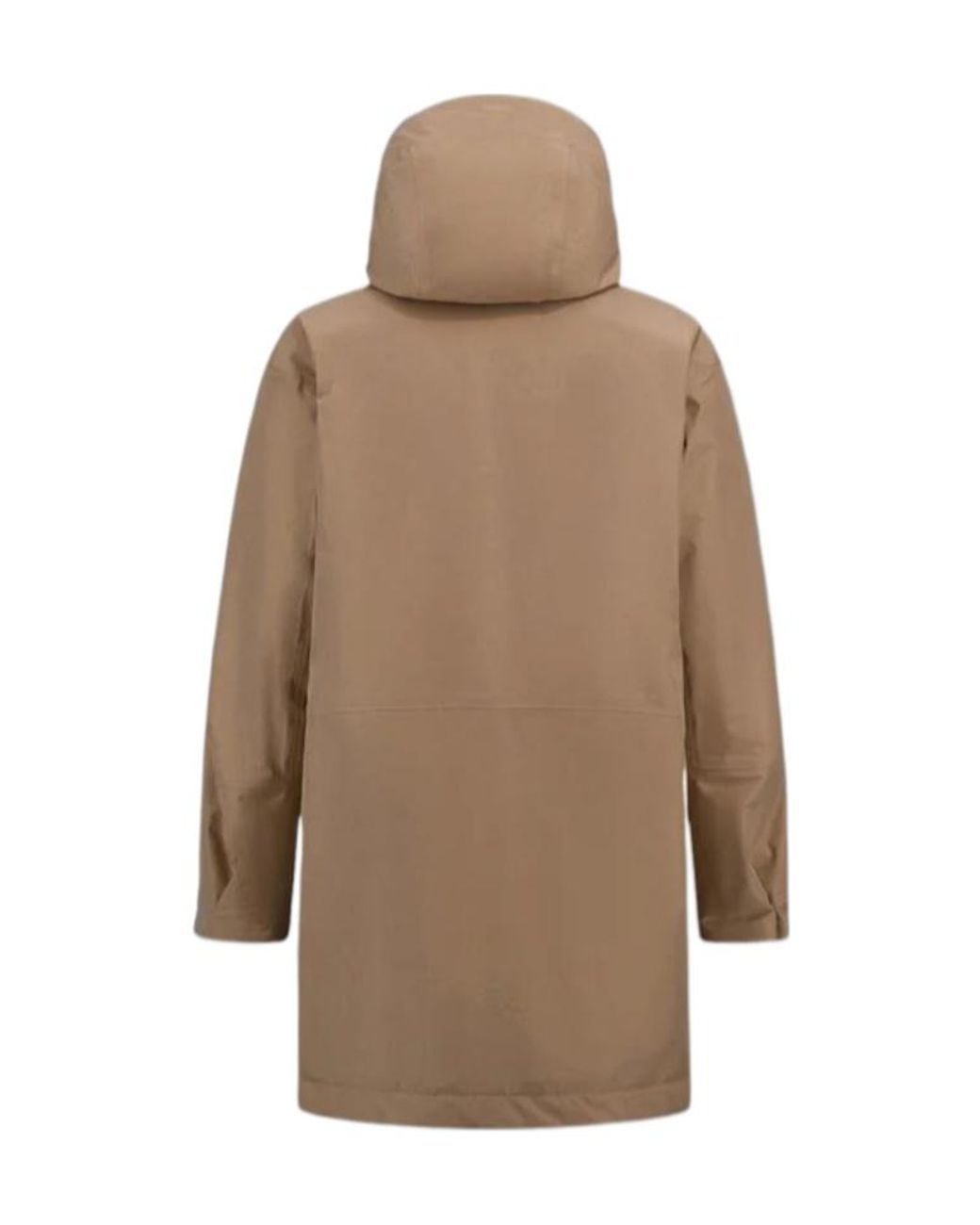 Herno Brown Laminar Short Parka for men