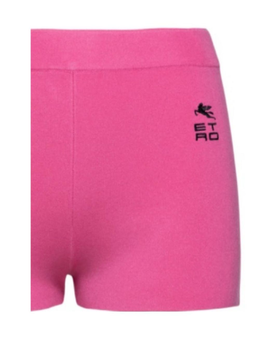 Etro Pink Logo Print Fitted Shorts