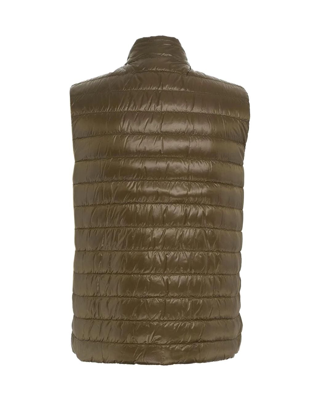 Herno Green High-Neck Reversible Padded Vest for men