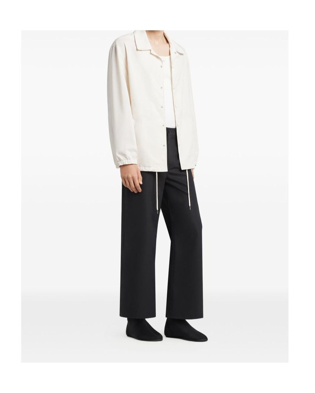 Courreges White Buttoned Shirt Jacket for men