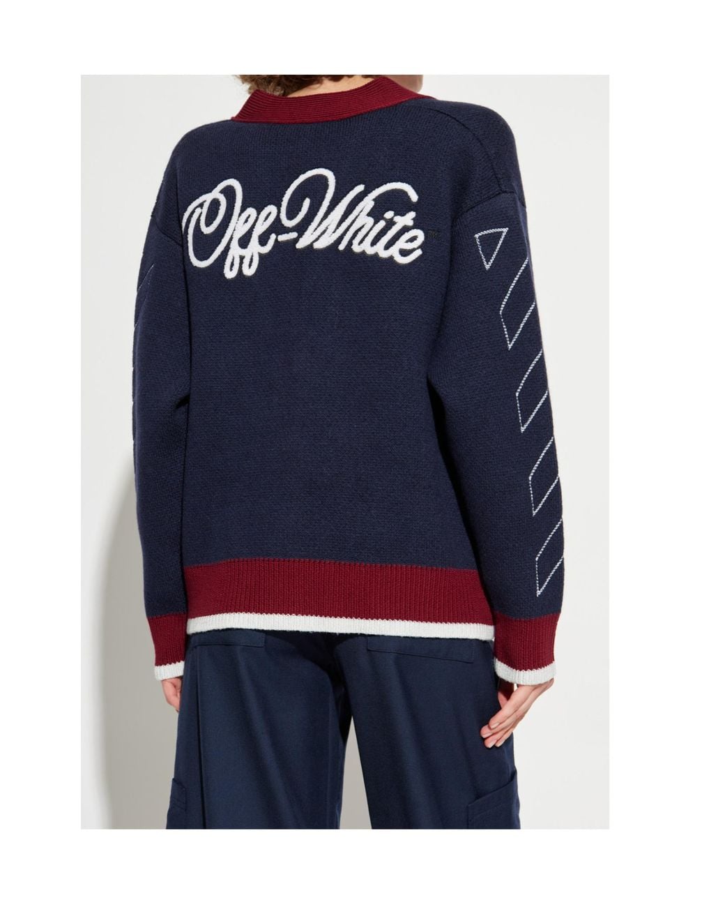 Off-White c/o Virgil Abloh Blue Cardigans