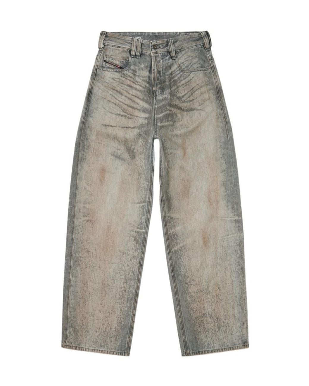 DIESEL Gray 1997 D Enim M Fsi 2 Wide-Leg Jeans for men