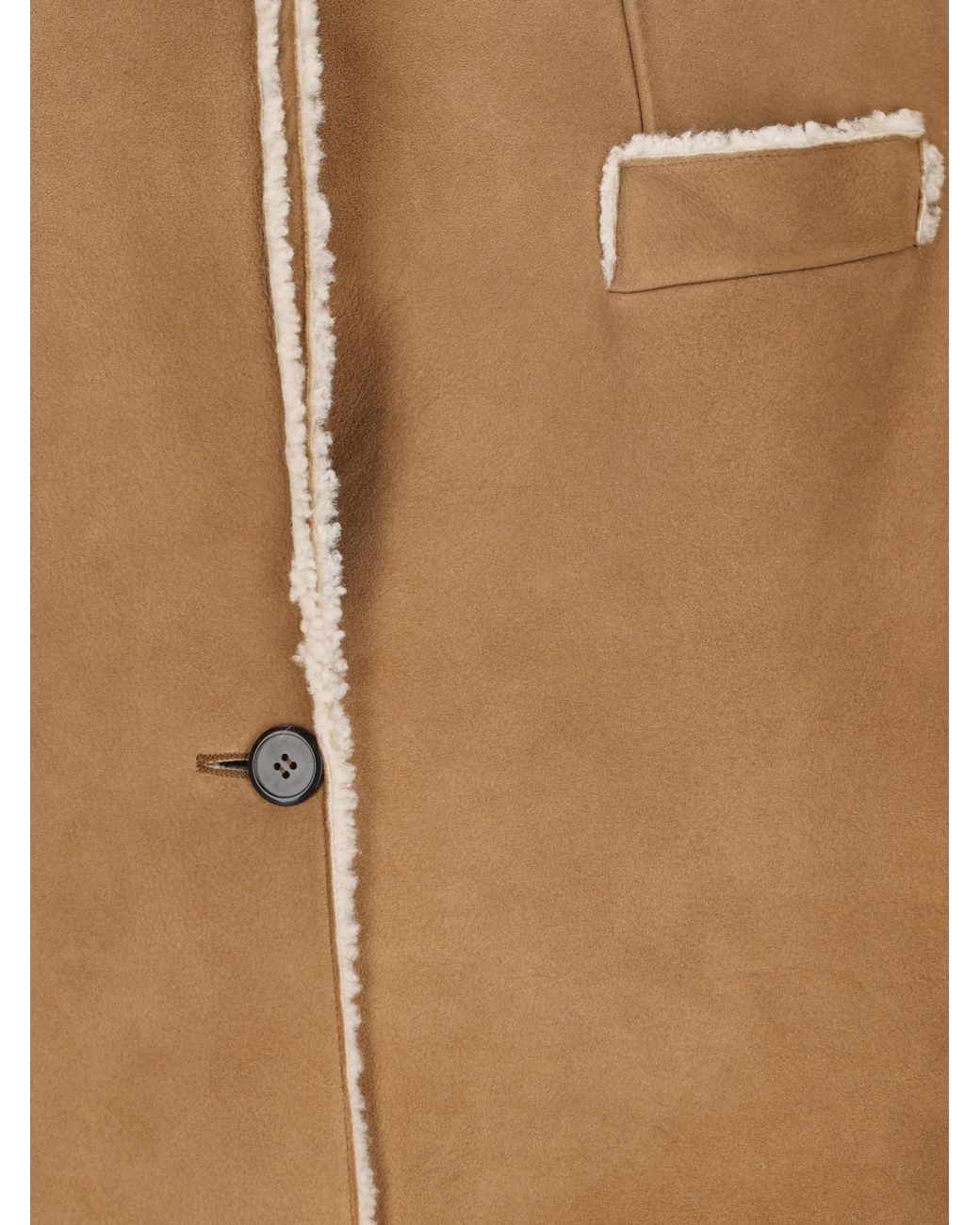 Prada Brown Shearling Coat