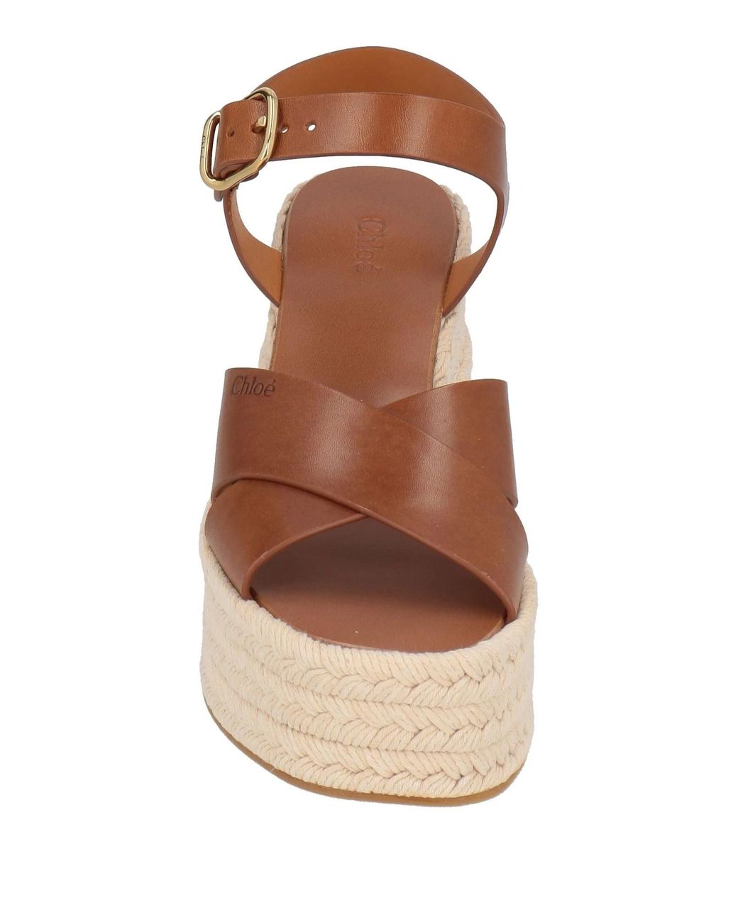 Chloé Brown Espadrilles Leather