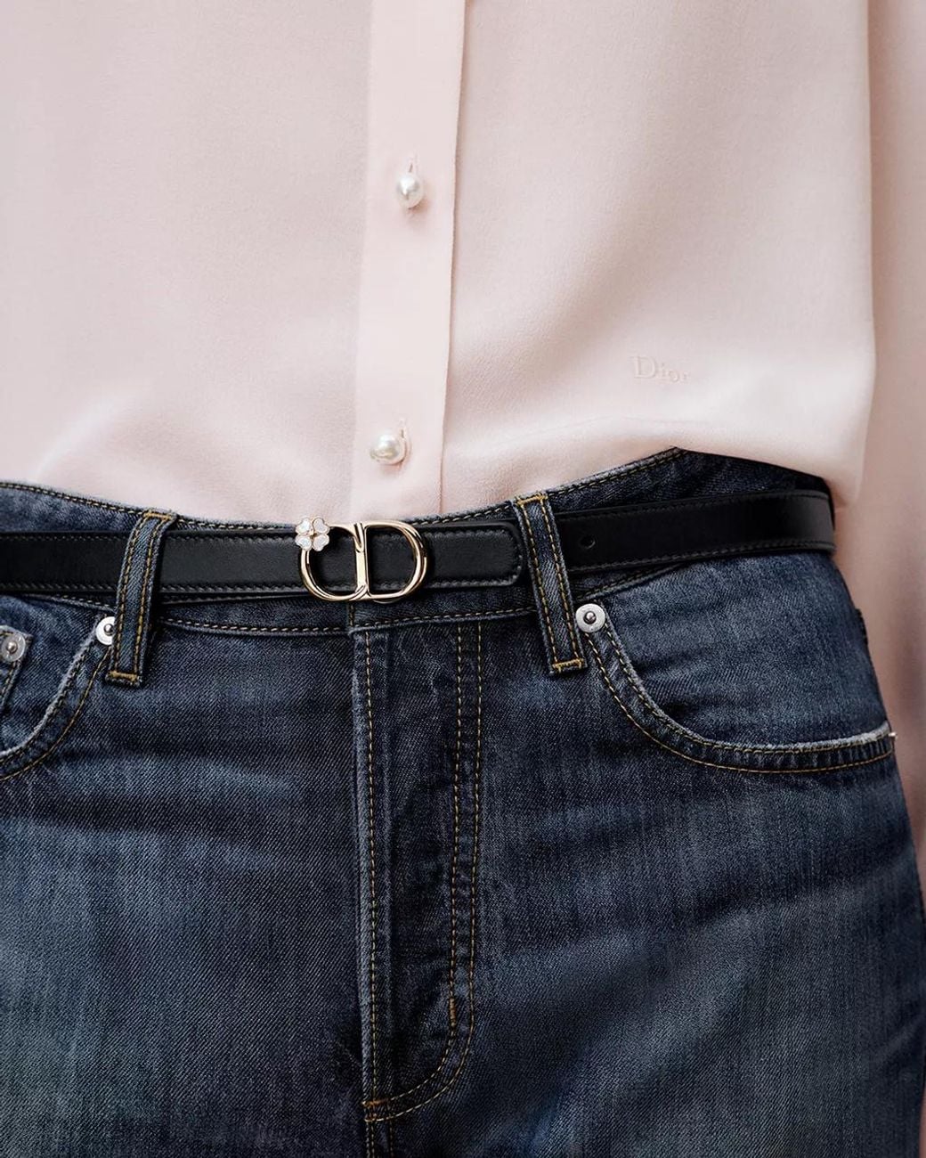 Dior Blue Reversible Cd Icon Belt