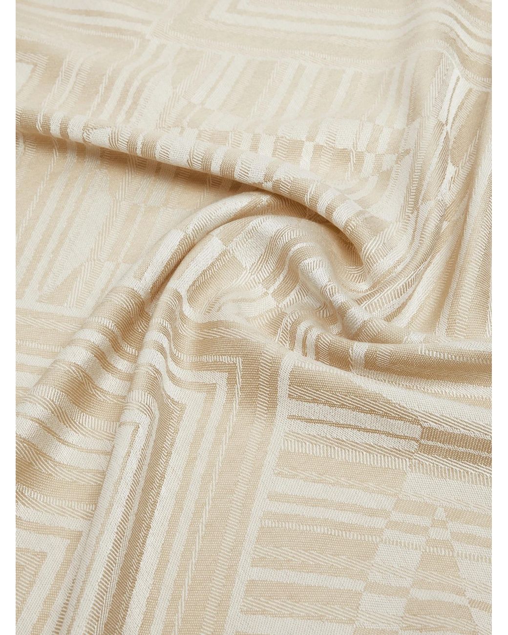 Max Mara Natural Mxamarmo Patterned Scarf
