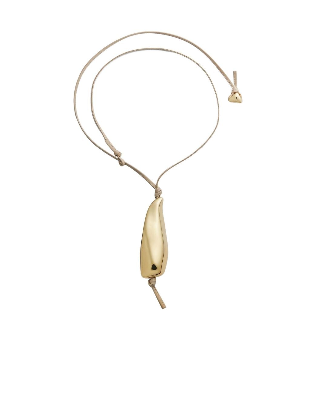 Bottega Veneta Metallic Prisma Necklace