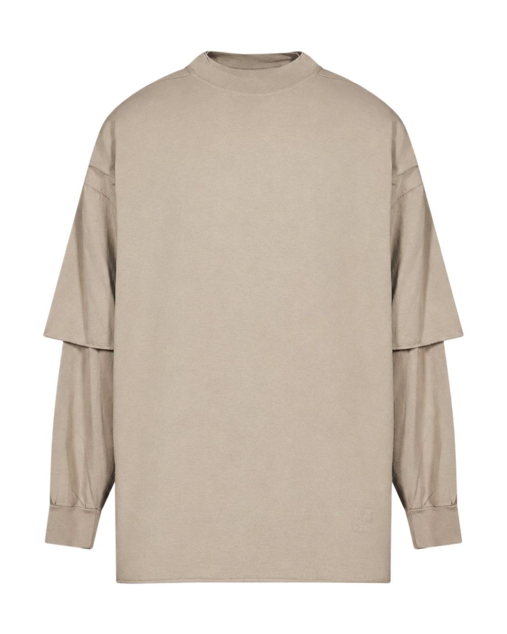 Rick Owens Natural Tommy Hustler Double Sleeve Sweatshirt for men