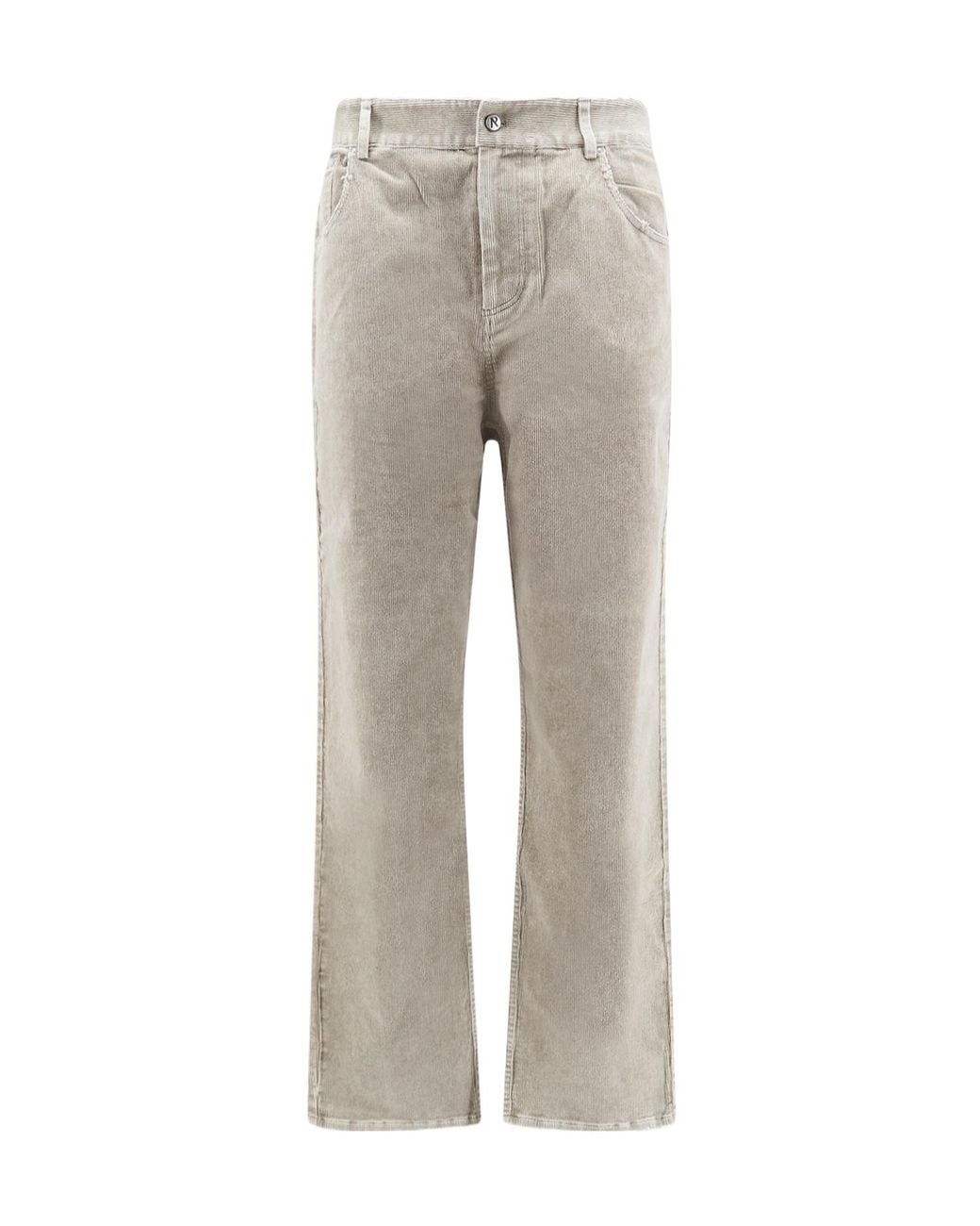 Represent Gray Casual Pants With Belt Loops for men
