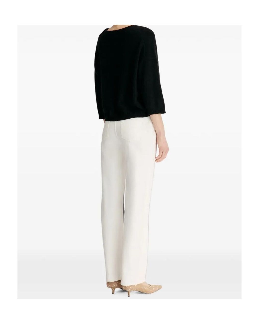 Loulou de Saison Black Azali Short-Sleeve Knitted Top