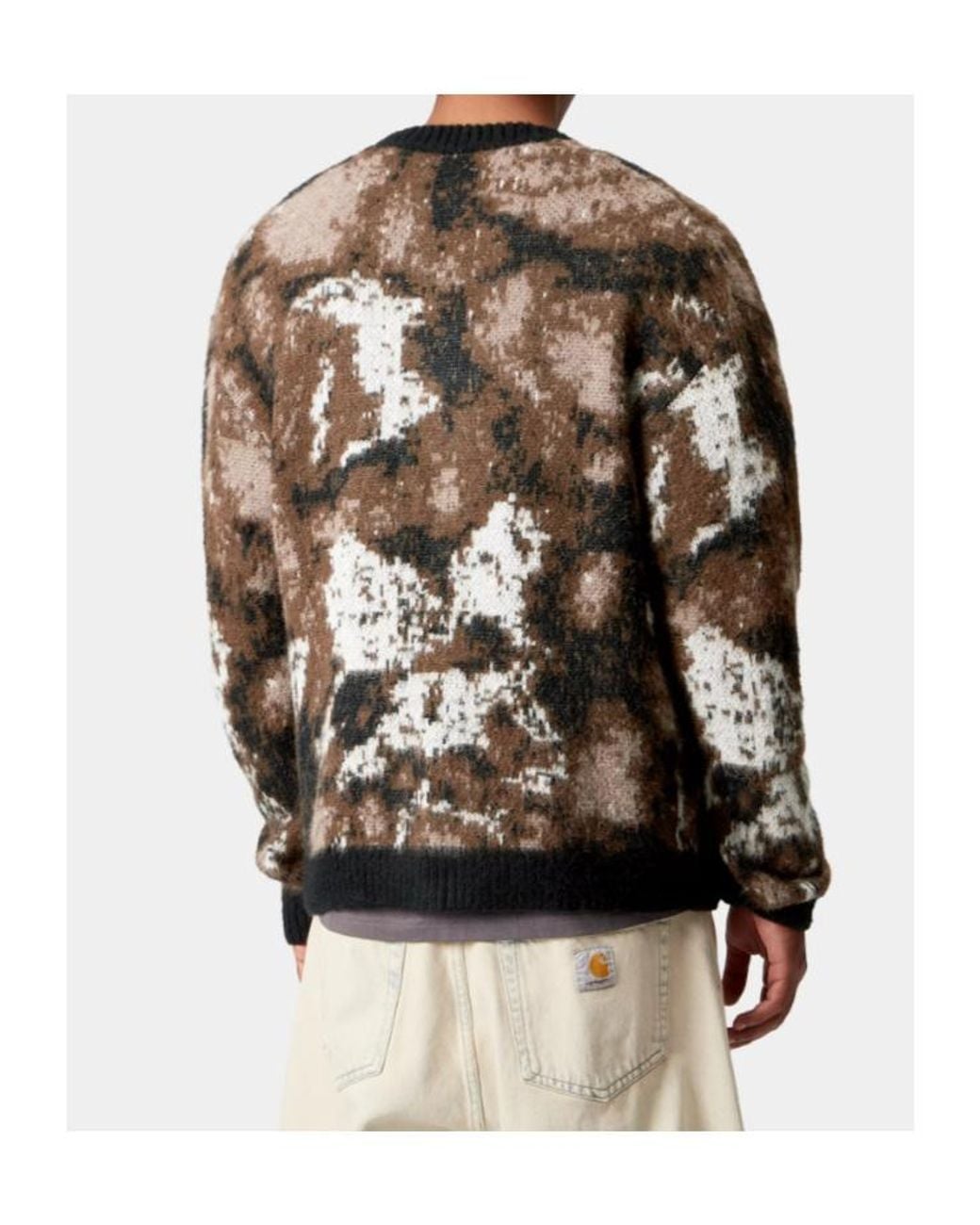 Carhartt Brown Merton V-Neck Cardigan for men