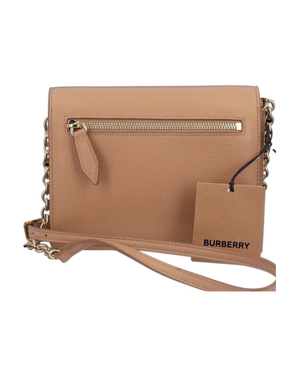 Burberry Brown Check Logo Crossbody Bag