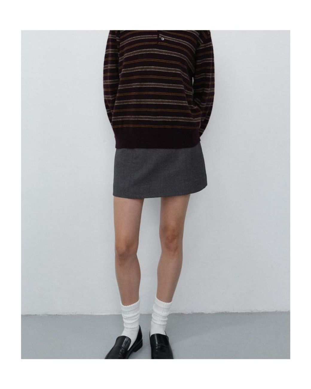 DUNST Blue Tech Mini Skirt