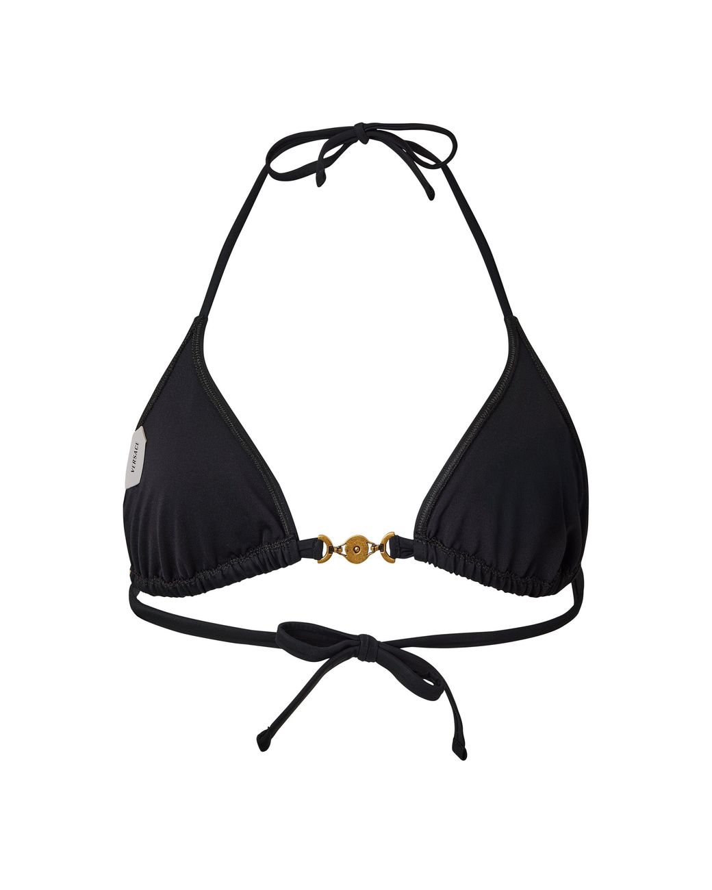 Versace Black Halter Bikini