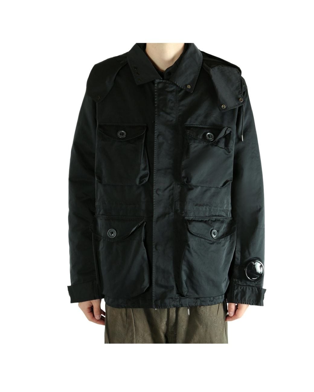 C P Company Black Medium Jacket for men