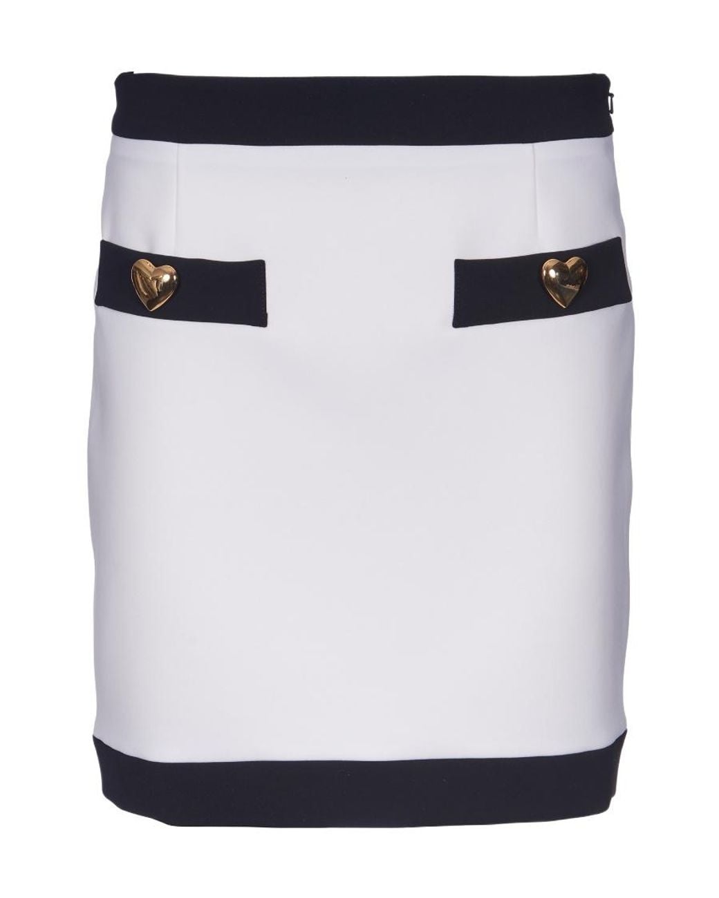 Moschino Blue Straight Hem Mini Skirt