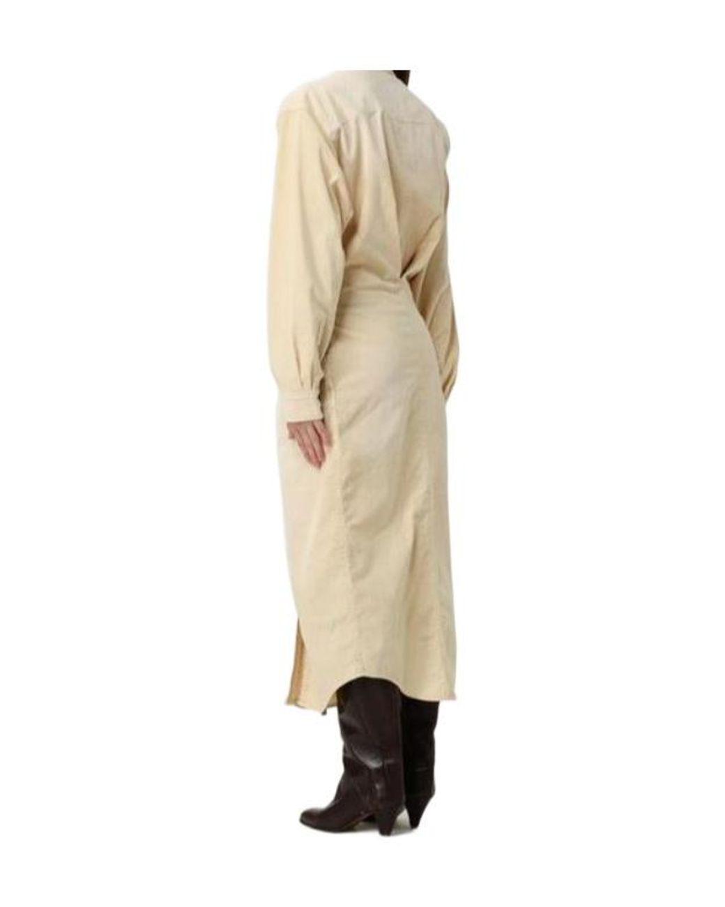 Isabel Marant Natural Long Sleeve Dress