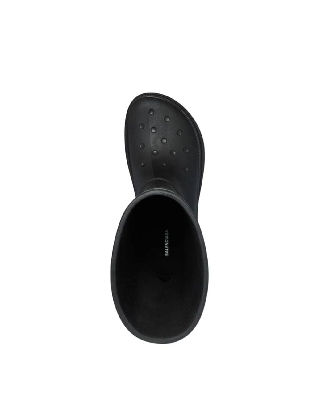 Balenciaga Black X Crocs Logo Debossed Boots