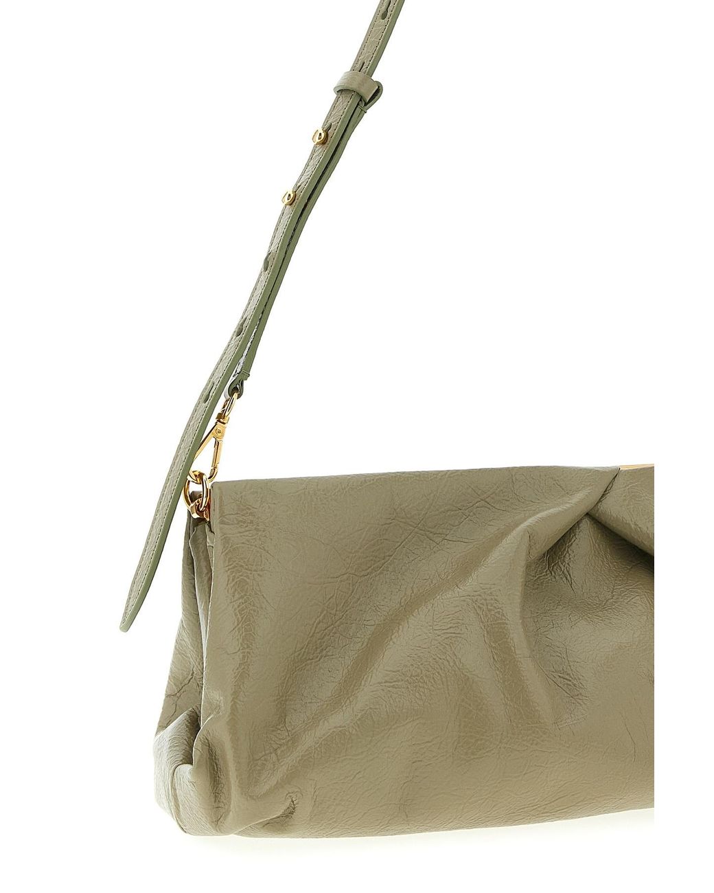 Dries Van Noten Metallic 'Crisp' Big Clutch