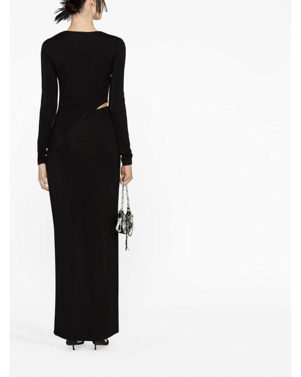 Givenchy Black Logo Long-Sleeved Dress