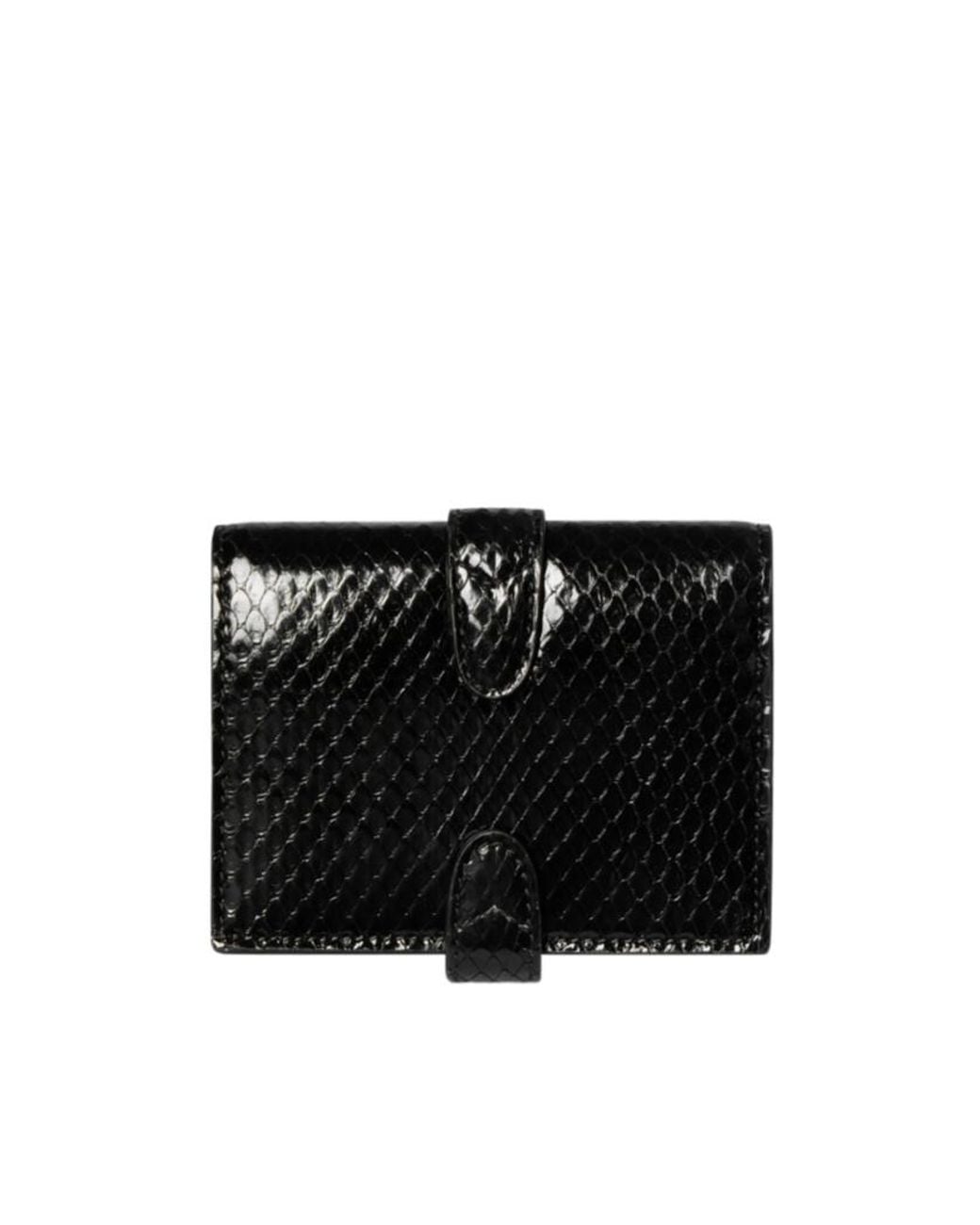Gucci Black Jackie Python Medium Wallet