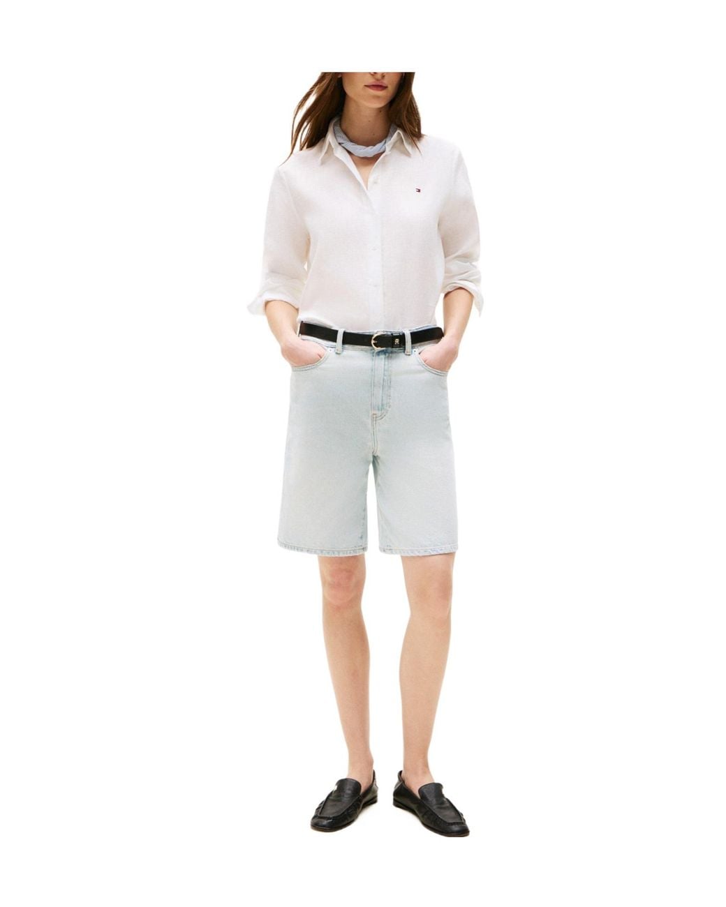 Tommy Hilfiger White Longsleeve Solidcolor Shirt