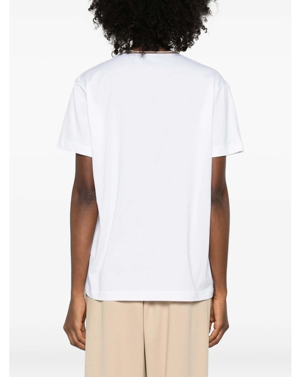 Fabiana Filippi White Short-Sleeved T-Shirt