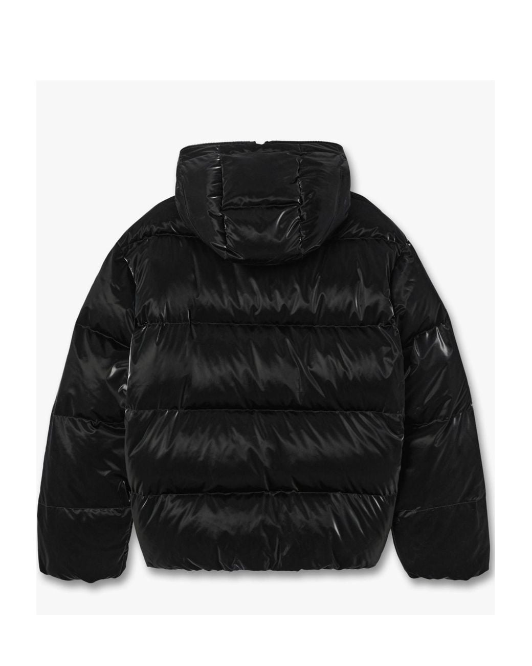 Casablanca Black Painted Hooded Down Jacket for men