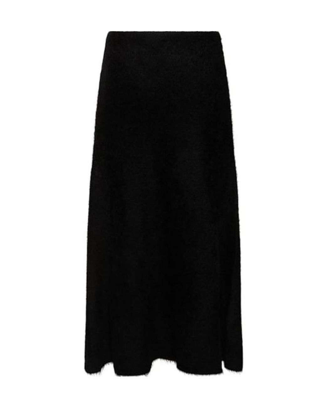 Gabriela Hearst Black Elastic Waist Skirt