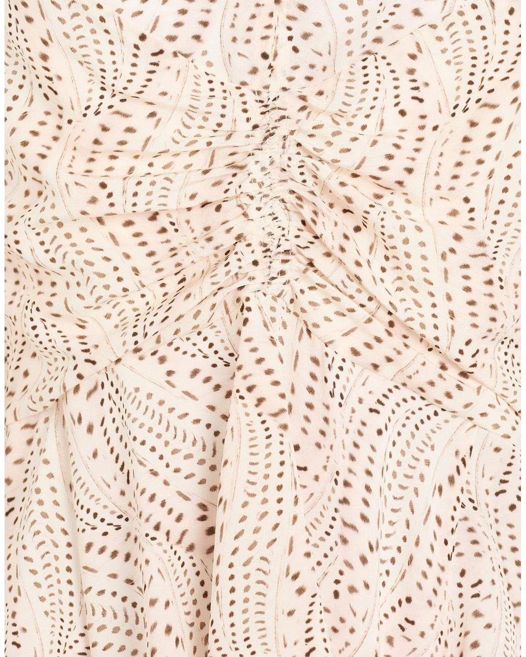 Isabel Marant Natural Long Sleeve V-Neck Blouse
